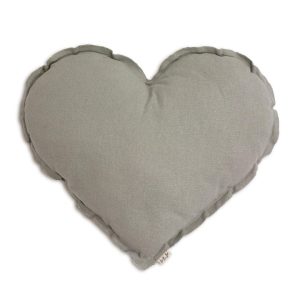 Cojin Corazón Silver Grey Small
