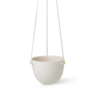 Maceta Colgante Speckle L Blanco