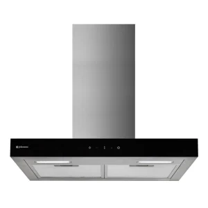 Campana de pared Johnson 60 cm frontal cristal negro SIROCO608NX