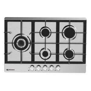 Placa de gas Johnson 75 cm 5 zonas acero inox JAMA575BX