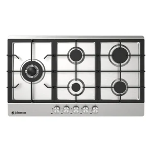 Placa de gas Johnson 90 cm 5 zonas Acero JAMA590BX